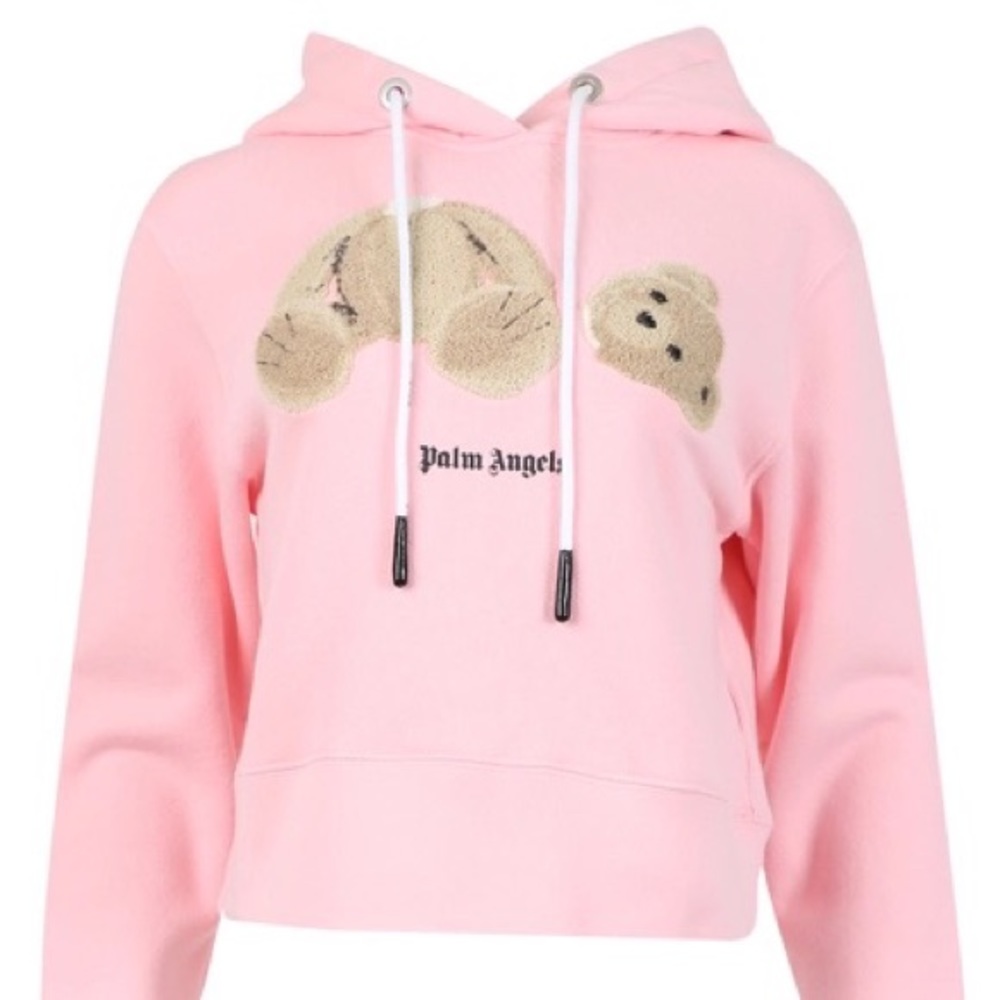Palm Angels Pink Bear Hoodie